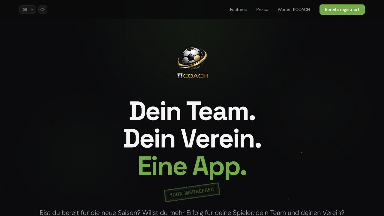 11COACH – die Website