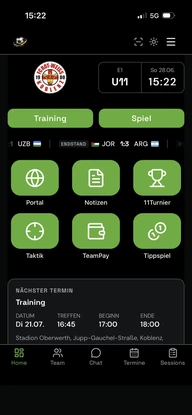 11COACH Start-Bildschirm