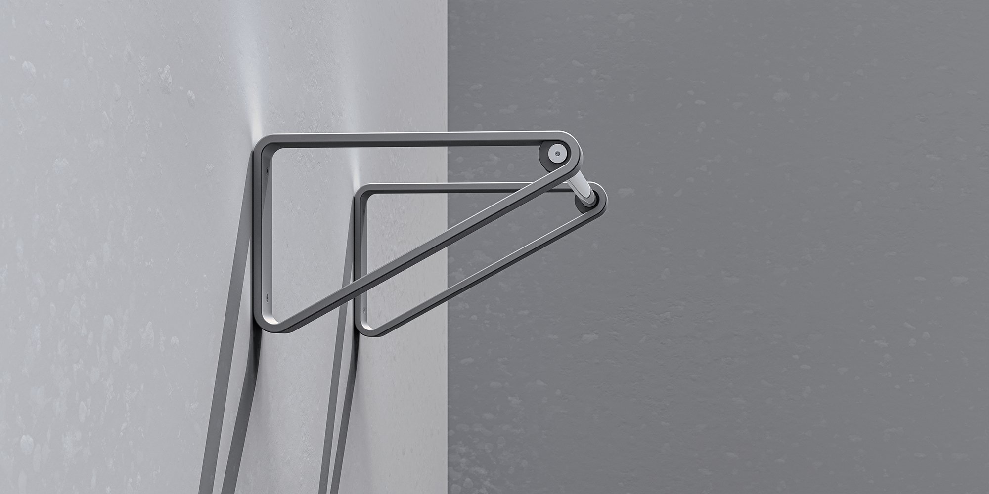 Pull-Up Bar — Seitenansicht mit dreieckiger Halterung